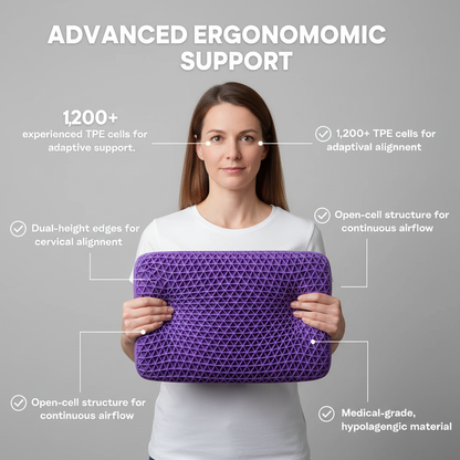 Luvo™ Ergonomic Grid Pillow